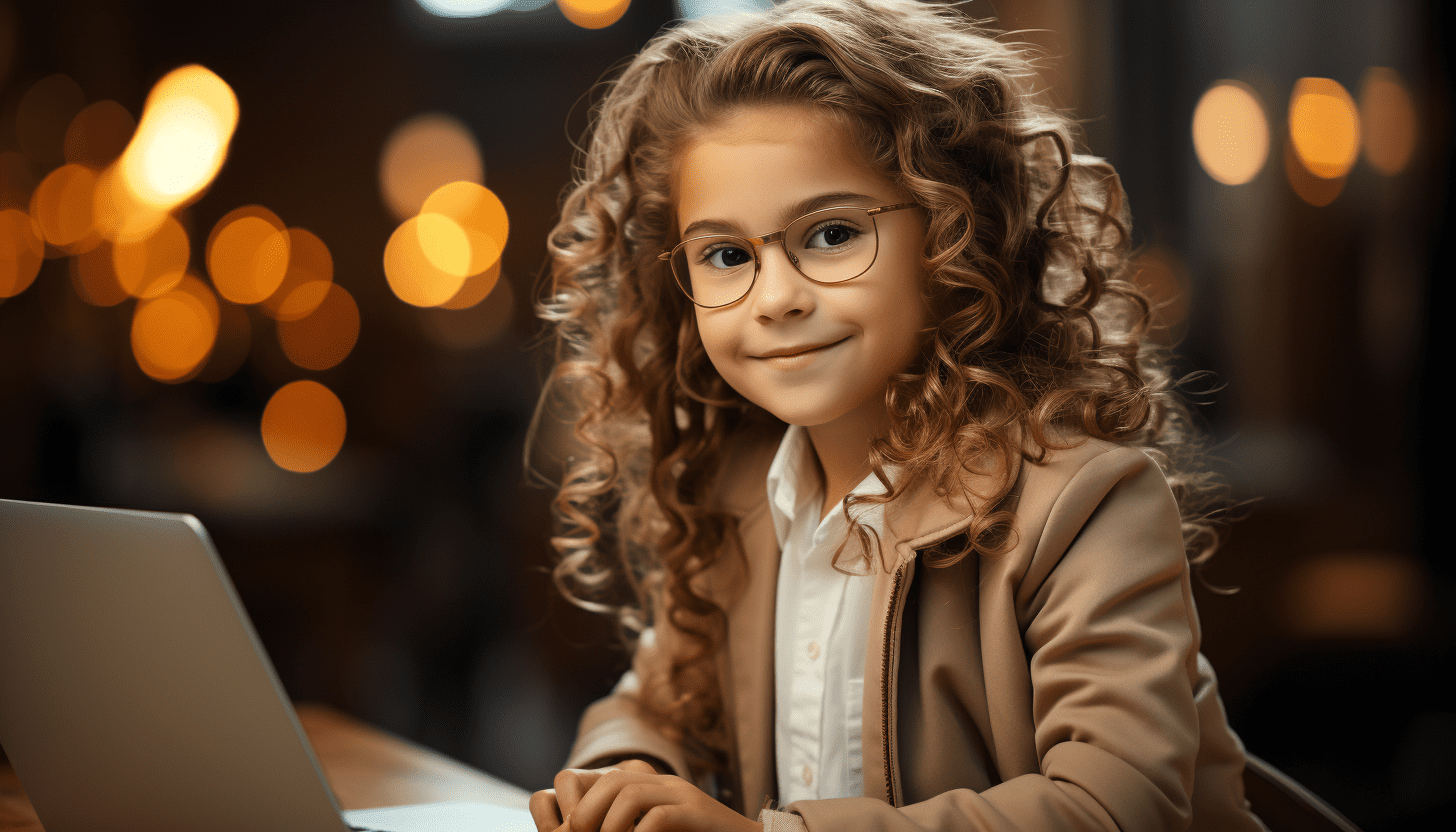 GoITeens - goit. 10 years old girl with laptop studio photo 4K 8462ae21 9d91 4696 ae3b 3a9ccd54d45d