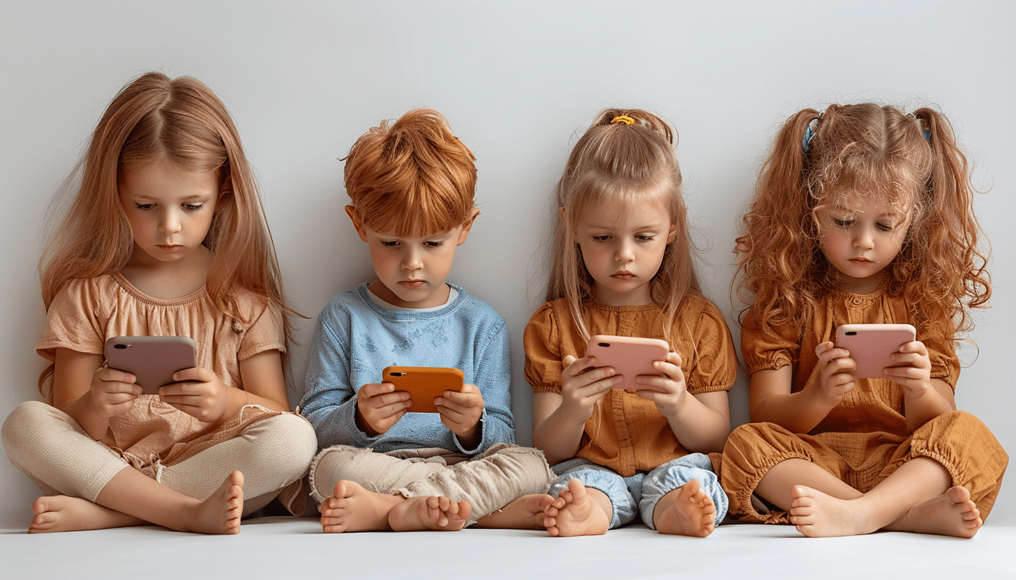 GoITeens - goit marketing kids with gadgets studio photo 4K realism 989e50f7 73eb 48a1 af5f 224d884abcf3