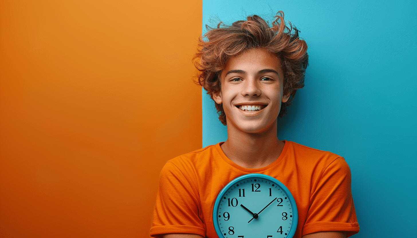 GoITeens - goit marketing happy teenager with the clock studio photo a770640a f5fd 4b48 8df1 0767f8f38bb0